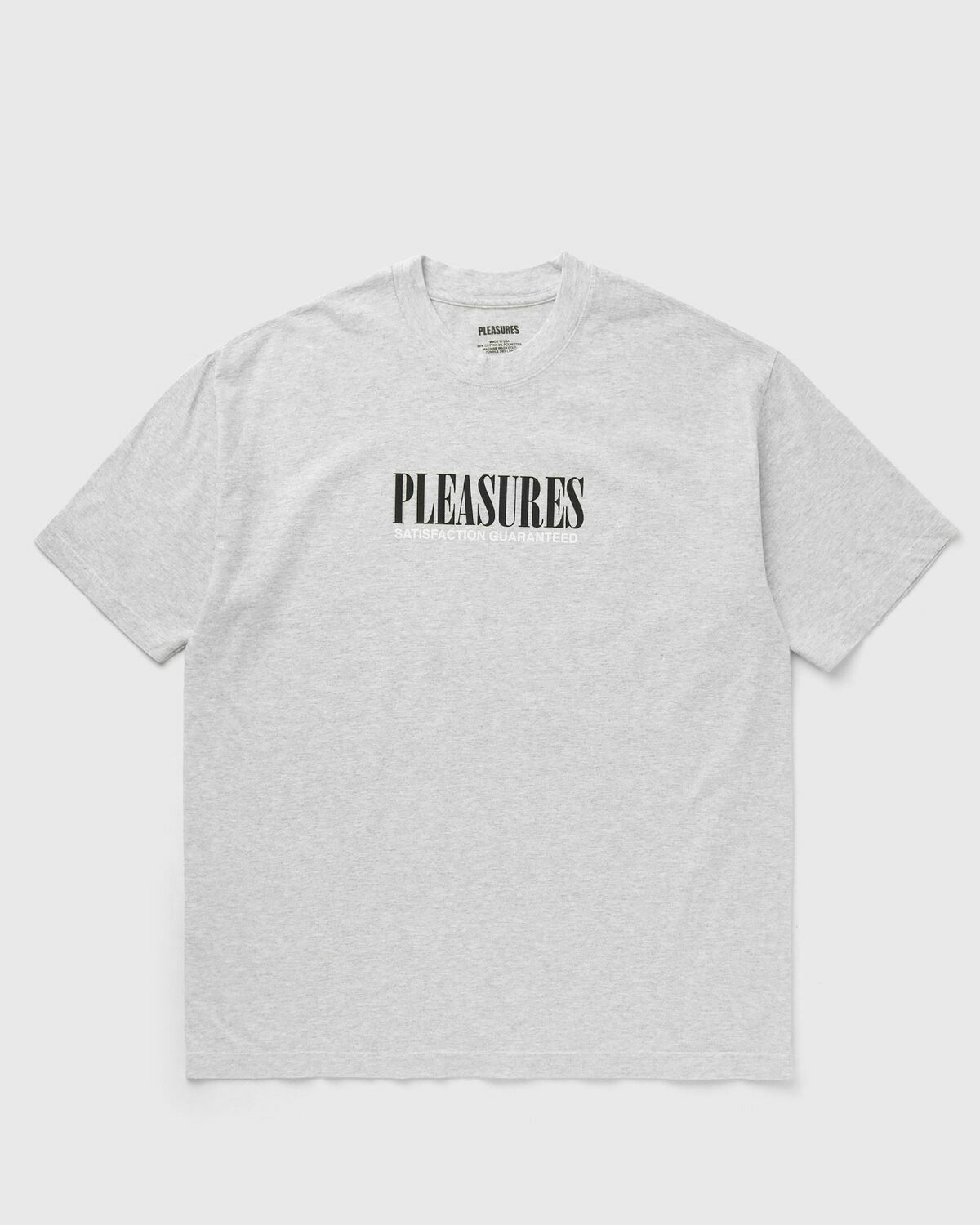 Pleasures SATISFACTION TEE Grey Mens Shortsleefe