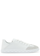 Jimmy Choo Diamond Flex Leather Sneakers White