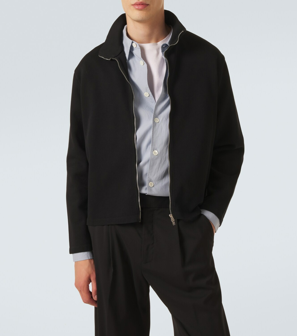 Our Legacy Shrunken cotton zip-up sweatshirt