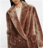 Blancha Reversible shearling and leather coat