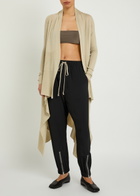 Rick Owens Tectual Tapered-leg Crepe Trousers Black