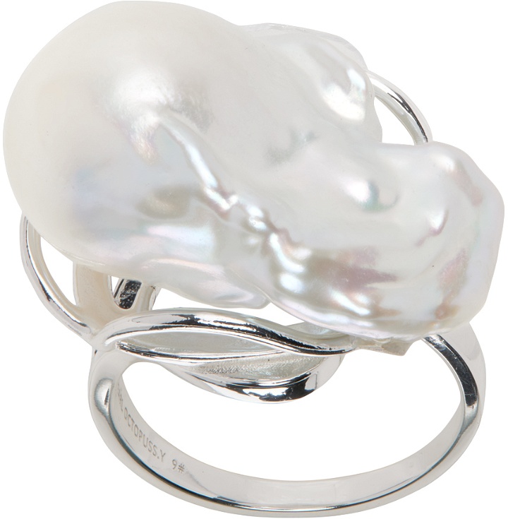 Photo: Pearl Octopuss.y White & Silver Paris Baroque Ring