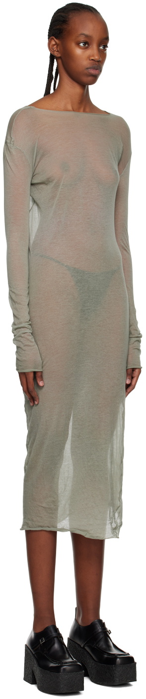 Gabriela Coll Garments Gray No.212 Maxi Dress