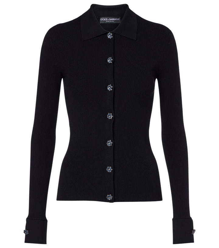 Photo: Dolce&Gabbana Ribbed-knit cardigan