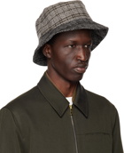 Paul Smith Brown & White Mixed Bucket Hat