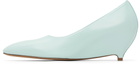 Maison Margiela Blue Heel-less Kitten Pump Heels