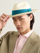 Frescobol Carioca - Rafael Grosgrain-Trimmed Straw Panama Hat - Neutrals