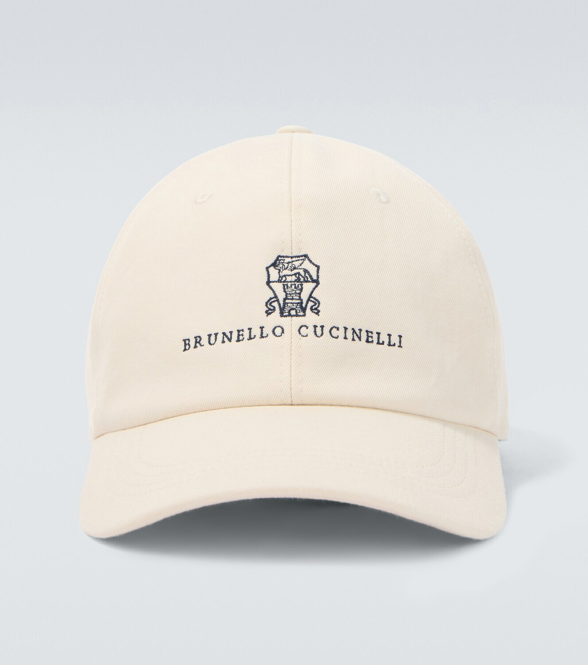 Brunello Cucinelli Logo canvas baseball cap