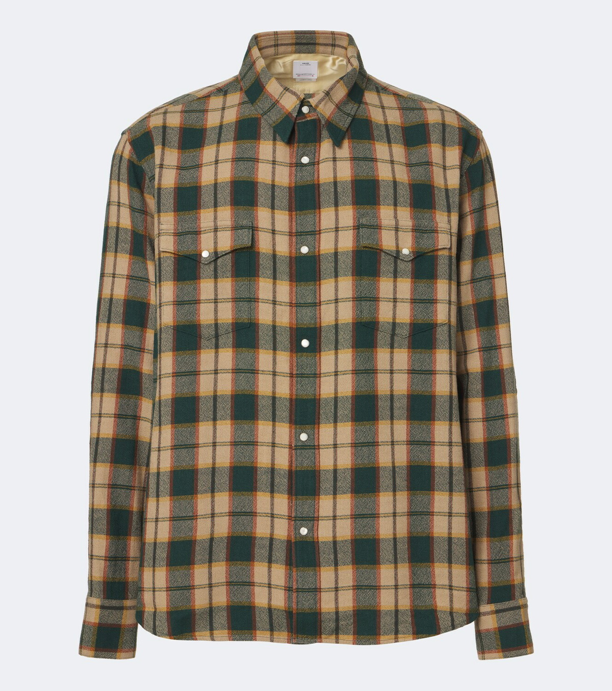 Visvim Meridian plaid wool and linen shirt