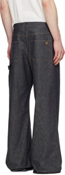 Courrèges Gray Hammer Baggy Jeans