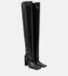 Alaïa 90 leather over-the-knee boots