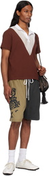 SC103 Khaki & Black Gift Shorts