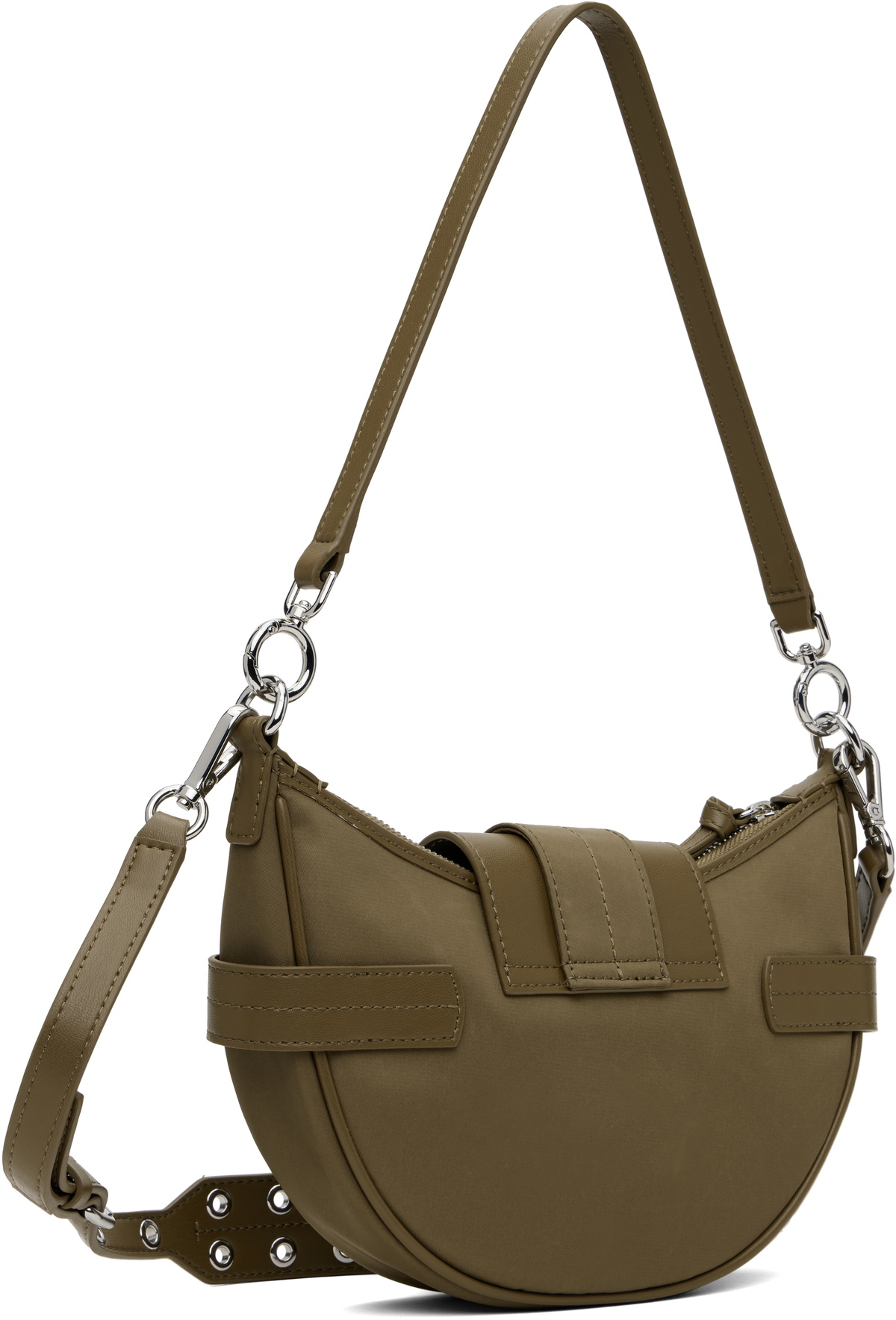 GANNI Khaki Small Bucky Crossbody Bag