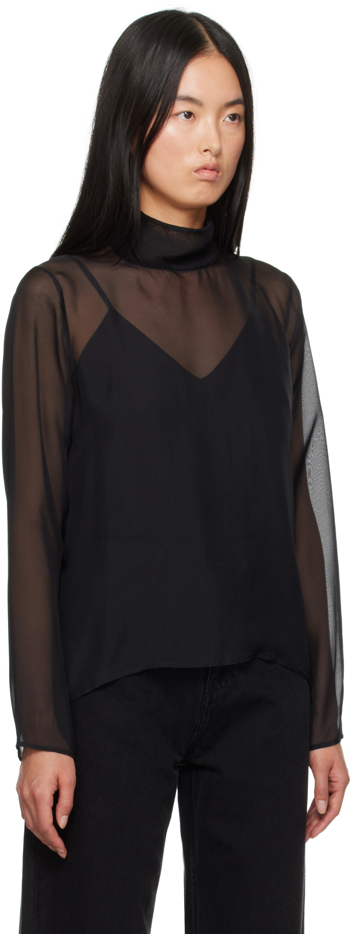 La Collection Black Clarice Blouse