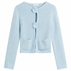 Kijun Women's Double Corsage Cardigan in Sky Blue