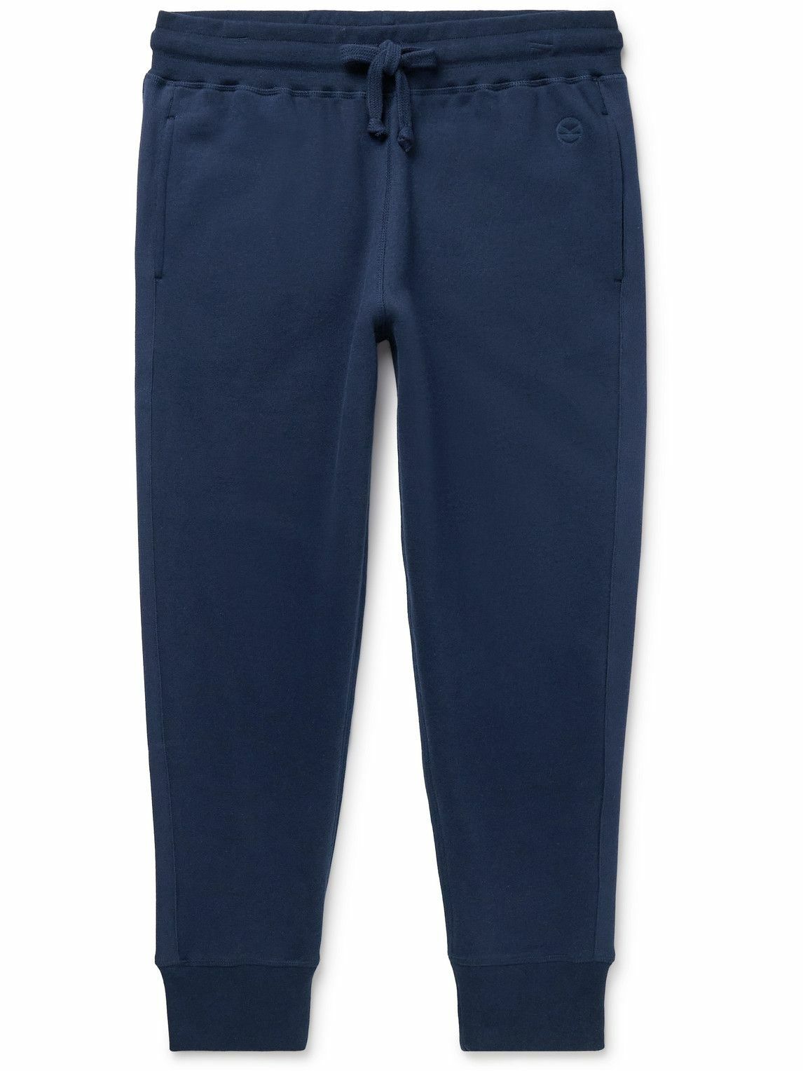 Kingsman - Tapered Cotton and Cashmere-Blend Jersey Sweatpants - Blue