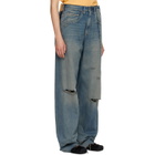 MM6 Maison Margiela Blue Aged Denim Jeans