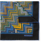 Missoni - Printed Silk-Twill Pocket Square - Multi