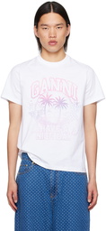 GANNI White Cocktail T-Shirt