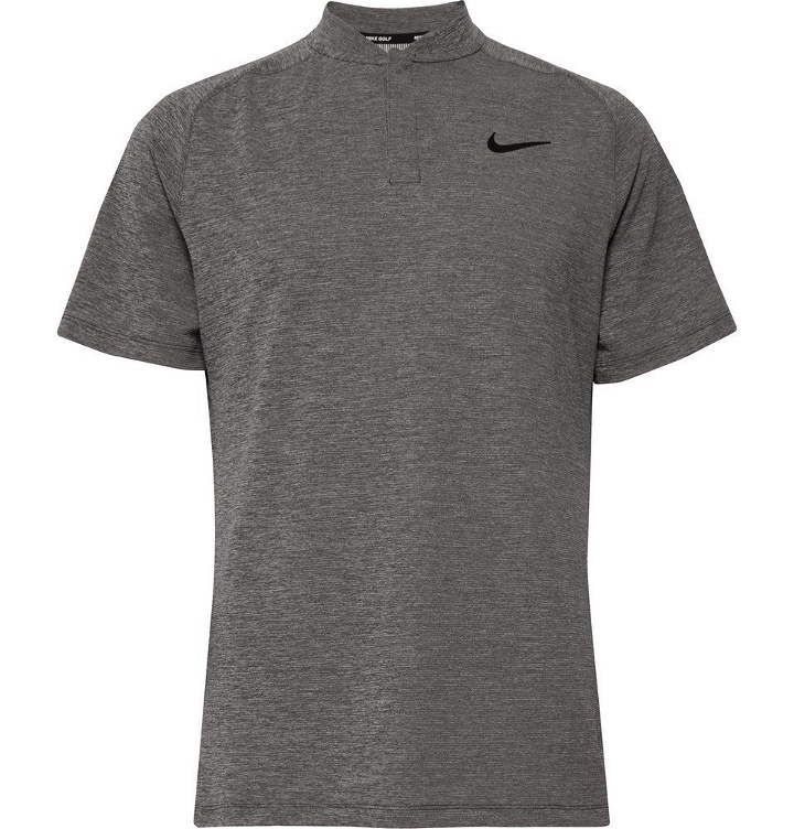 Photo: Nike Golf - Momentum Mélange AeroReact Golf T-Shirt - Gray