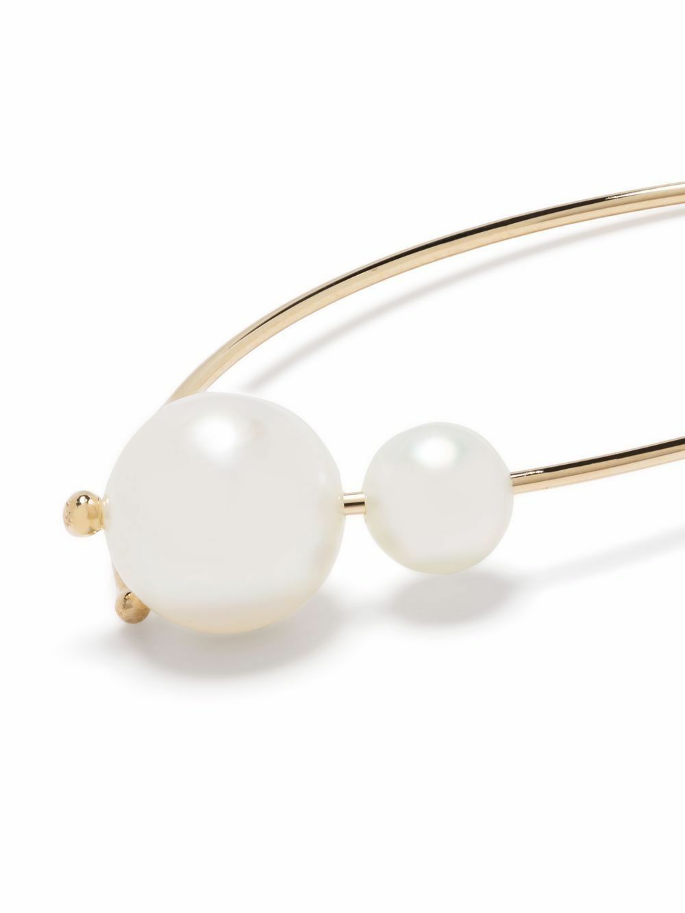 Mizuki 14K Yellow Gold Sea Of Beauty Pearl Hoop Earrings