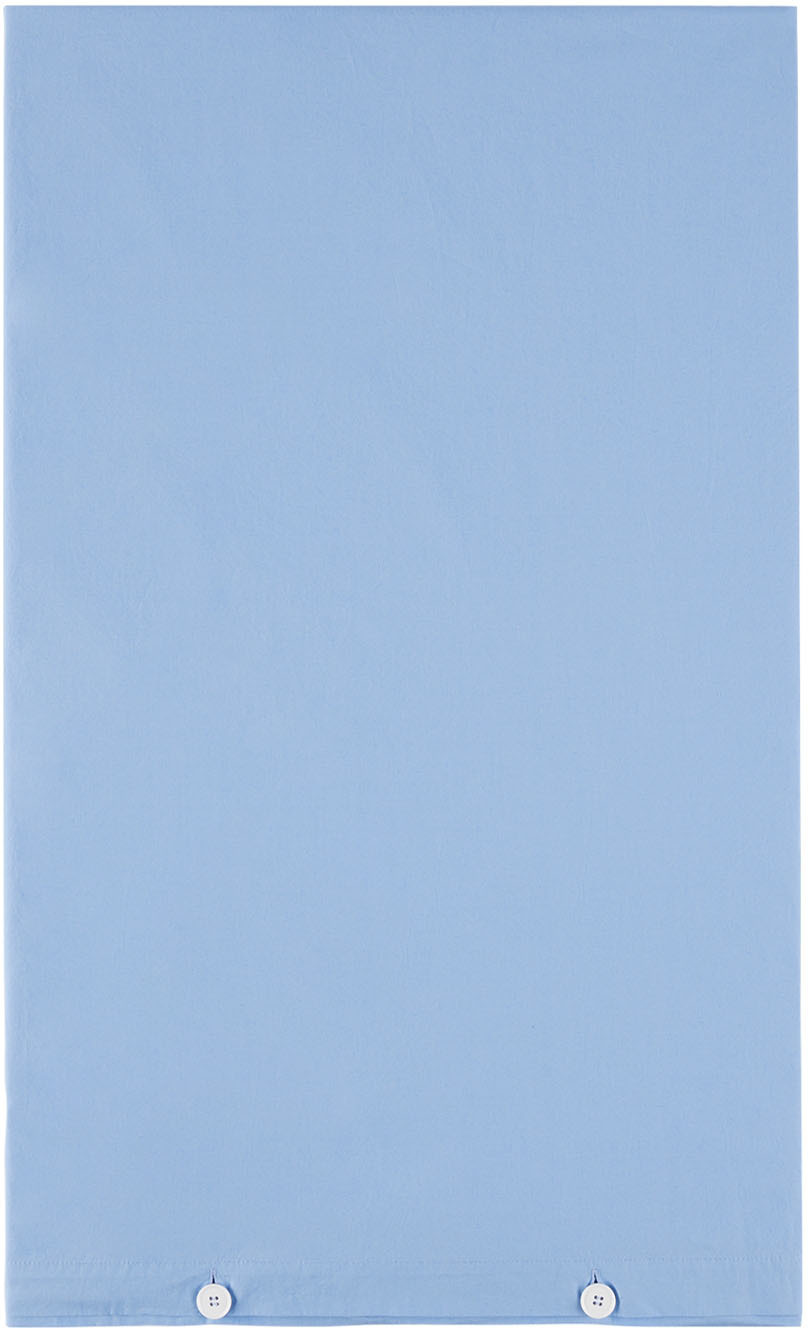 Tekla Blue Percale Duvet Cover, King