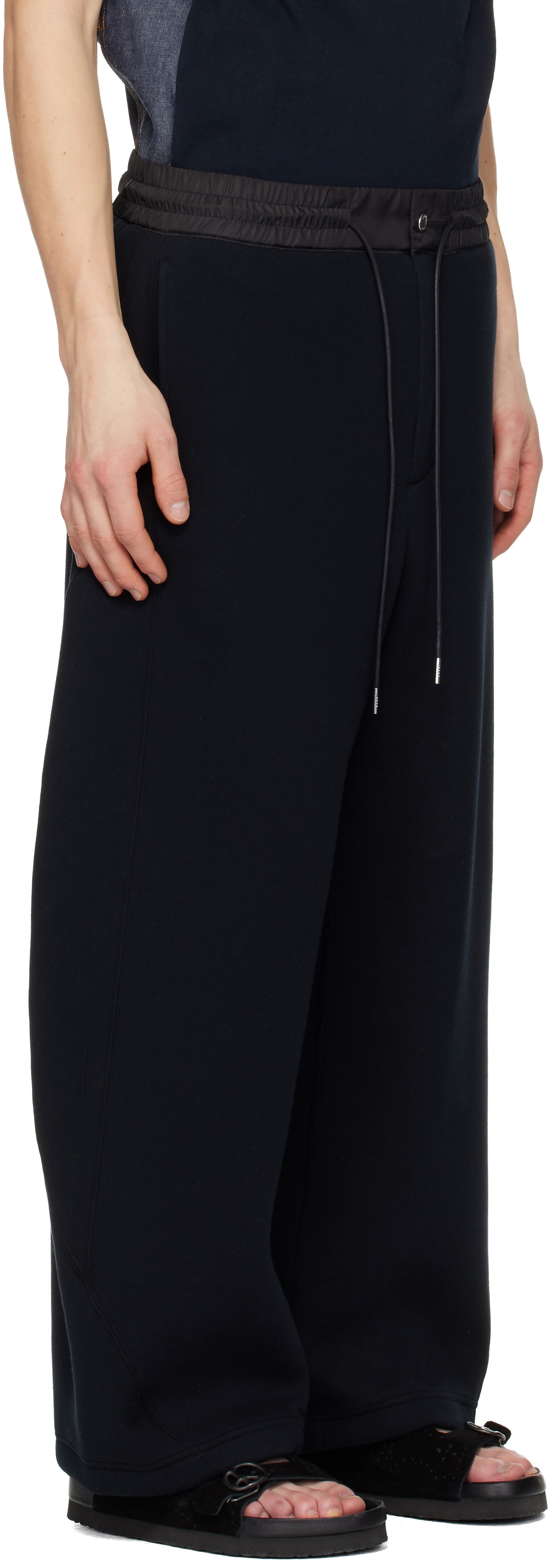 sacai Black Sponge Sweatpants