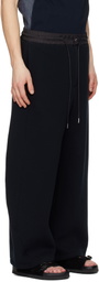 sacai Black Sponge Sweatpants
