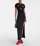 Coperni Logo platform thong sandals