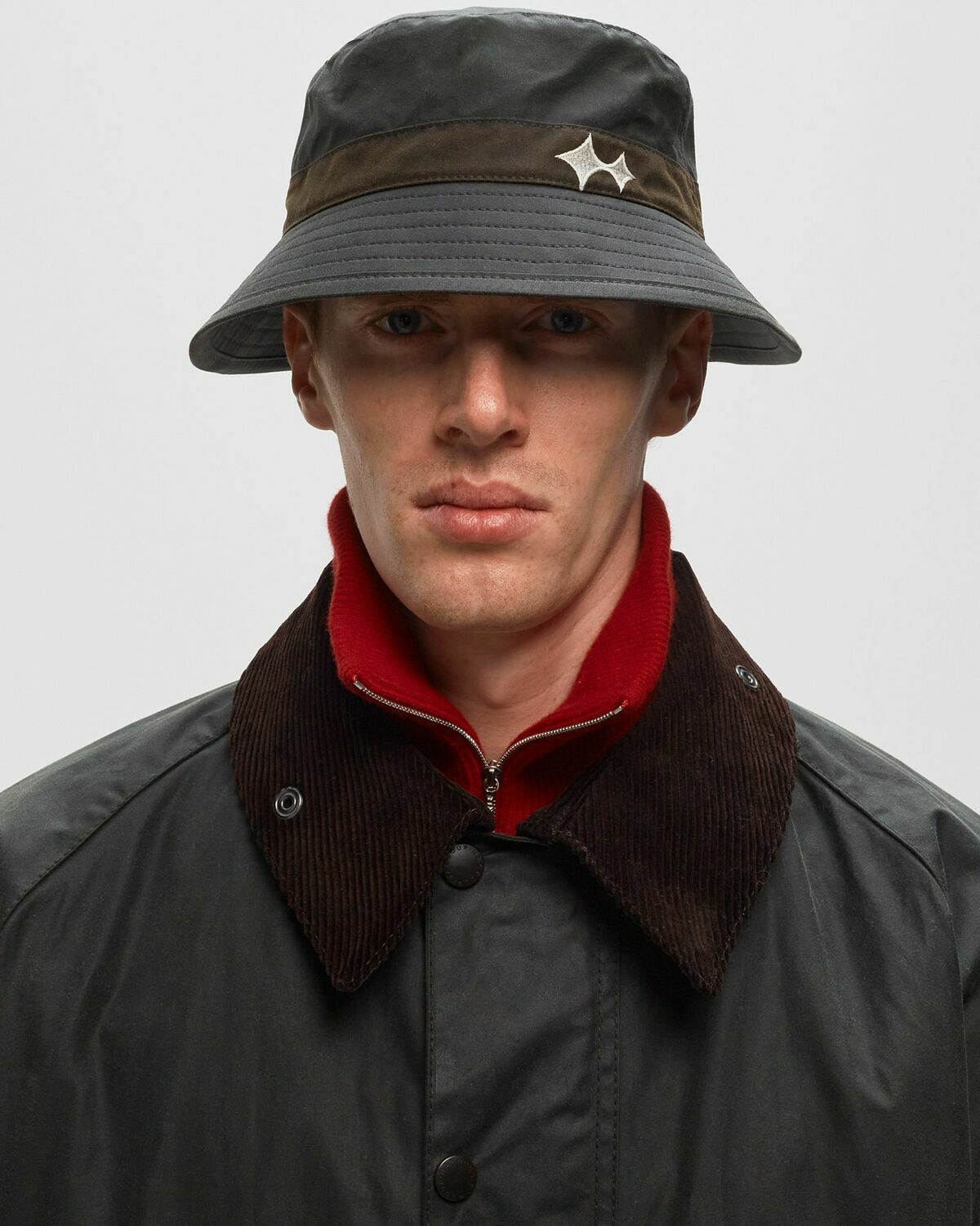 Barbour Barbour X Bstn Brand Bucket Hat Black Hats