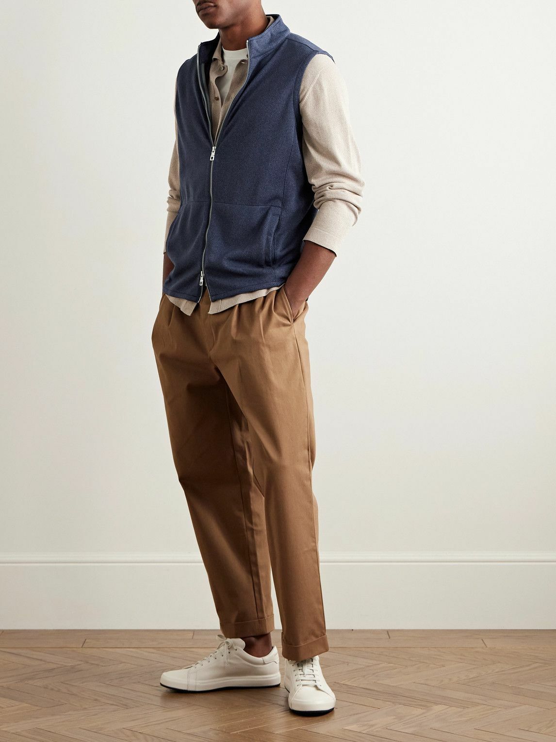 Peter Millar - Crown Stretch Recycled-Jersey Gilet - Blue