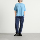 Umbro Men's Washed High Neck Boxy T-Shirt in Vista Blue