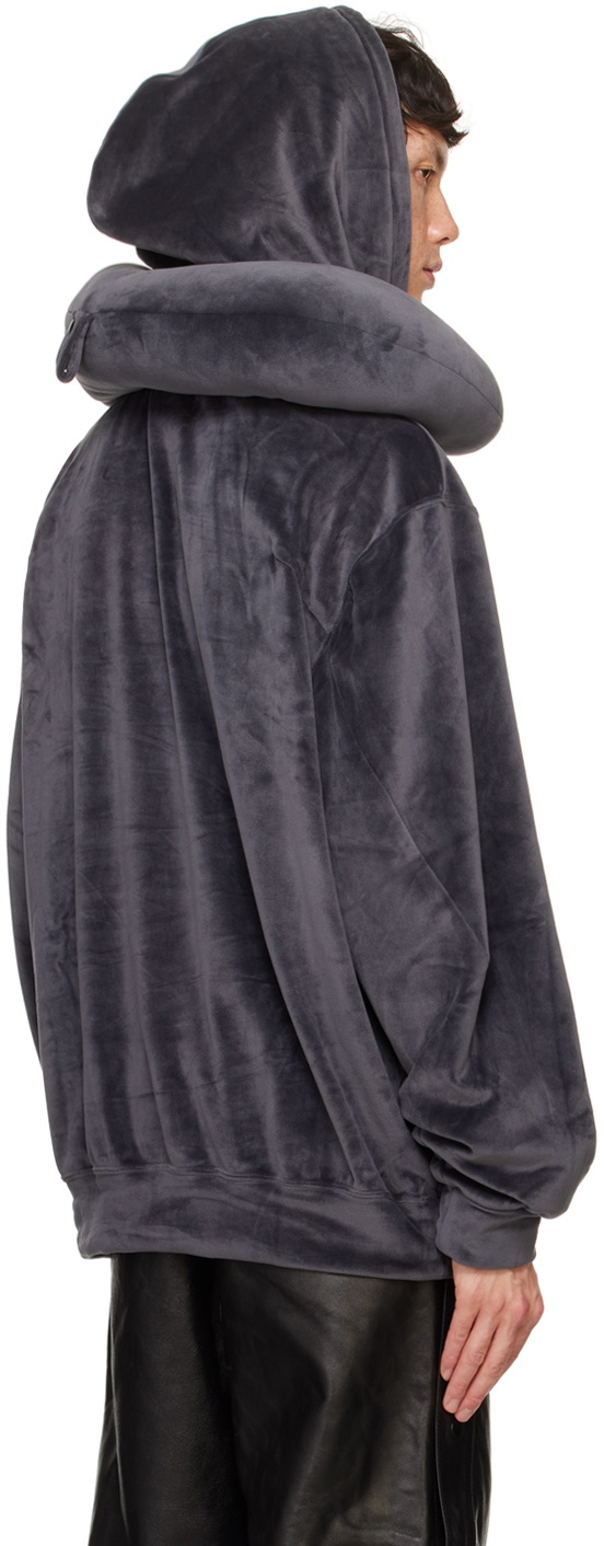 doublet Gray Neck Pillow Hoodie