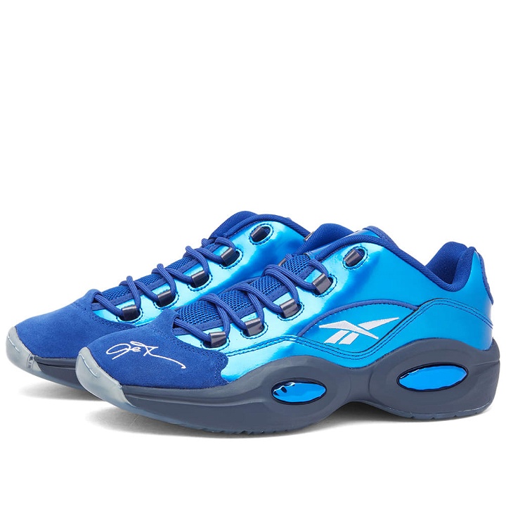 Photo: Reebok x Panini Question Low Sneakers in Classic Cobalt/Navy
