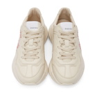 Gucci Beige Disc Print Rython Sneakers