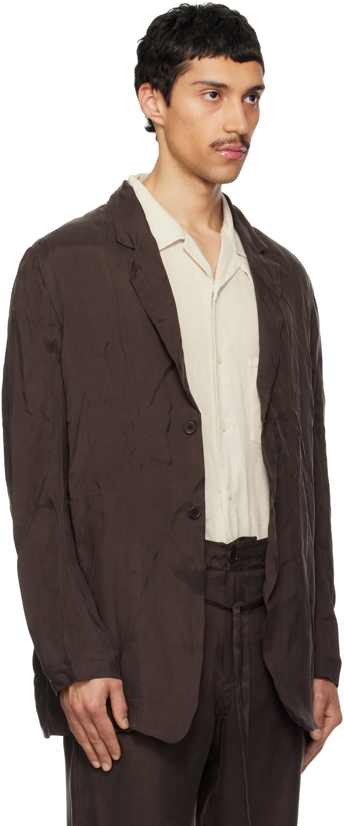 POST ARCHIVE FACTION (PAF) Brown Drifter Single Blazer