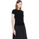 BALMAIN Black Short Sleeve Cashmere Sweater
