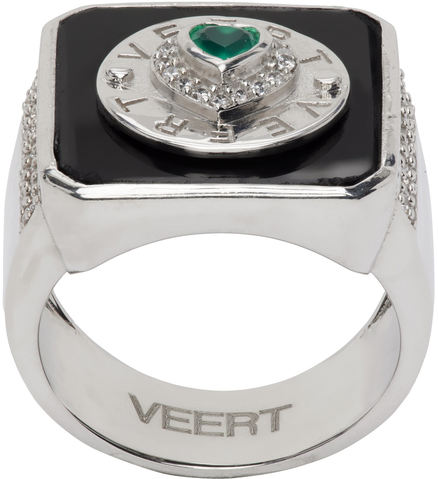 VEERT SSENSE Exclusive White Gold Signature Ring