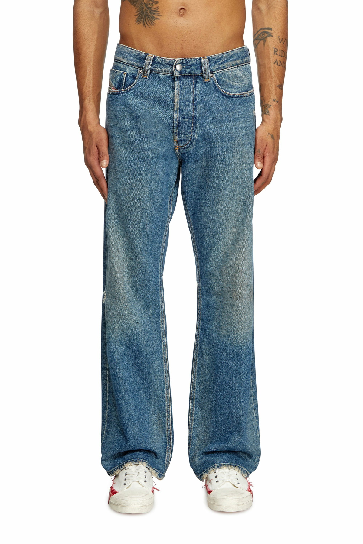 Diesel Relaxed Jeans - 1980 D-Eeper - Jeans Mens in Blue Diesel