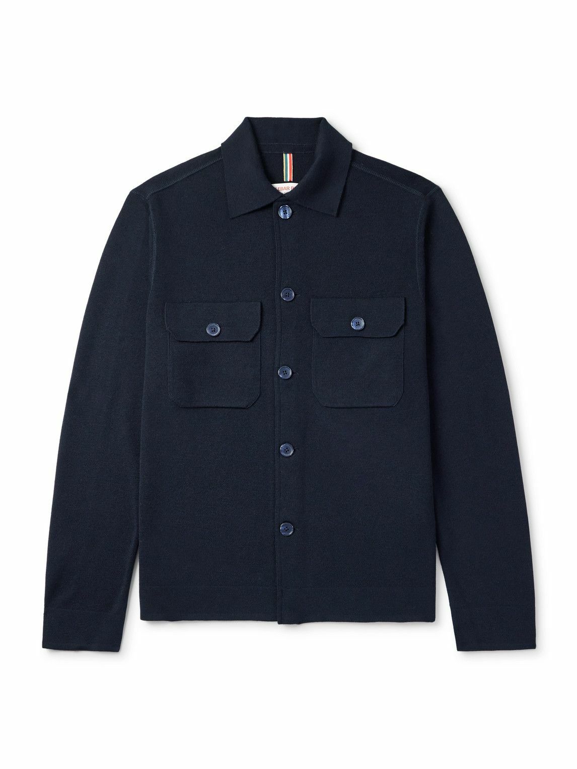 Orlebar Brown - Brigg Merino Wool Shirt Jacket - Blue