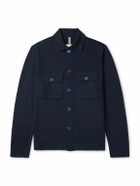 Orlebar Brown - Brigg Merino Wool Shirt Jacket - Blue
