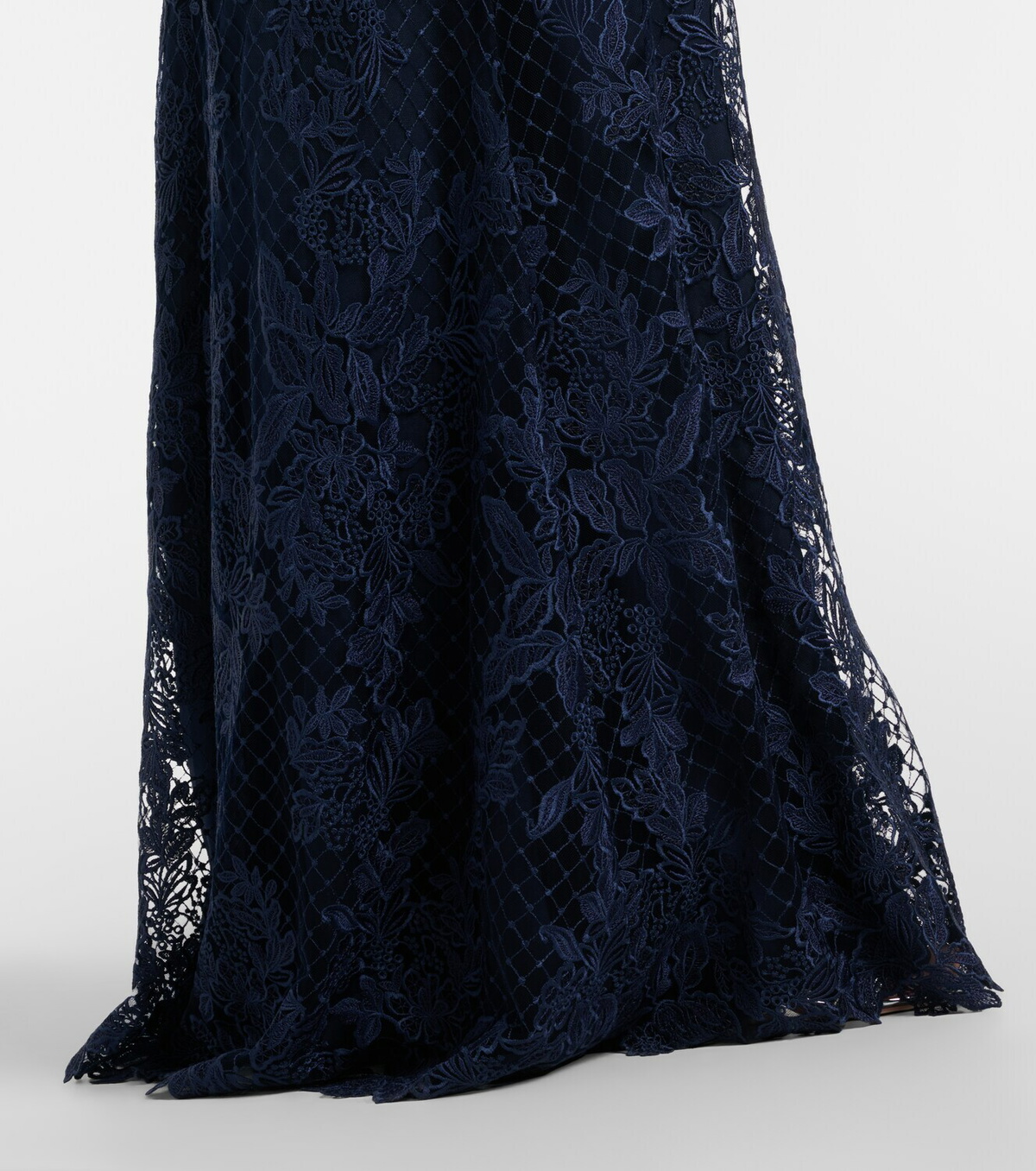 Elie Saab Embroidered lace and tulle gown