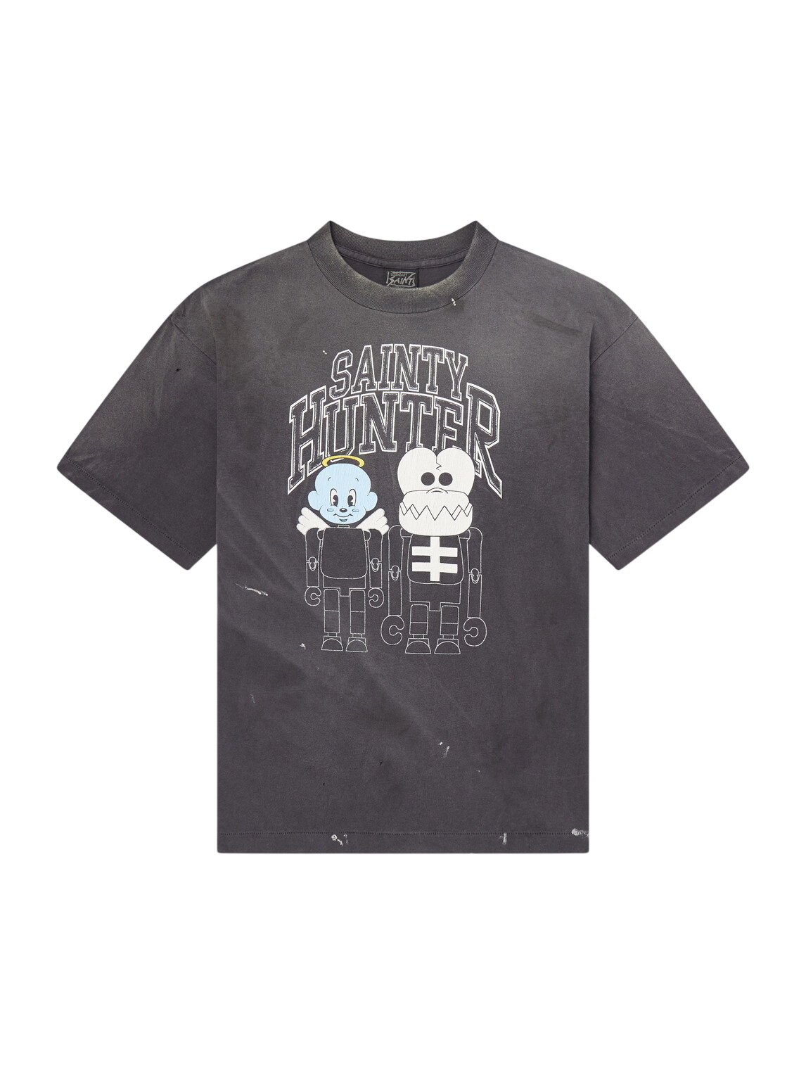 SAINT Mxxxxxx - LASTMAN Holy Ghost Earth Distressed Printed Cotton