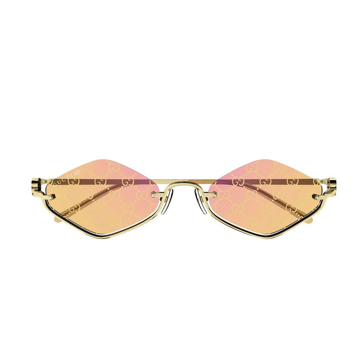Photo: Gucci Eyewear Gg1604s Linea Gg Logo 004 Gold Yellow Sunglasses