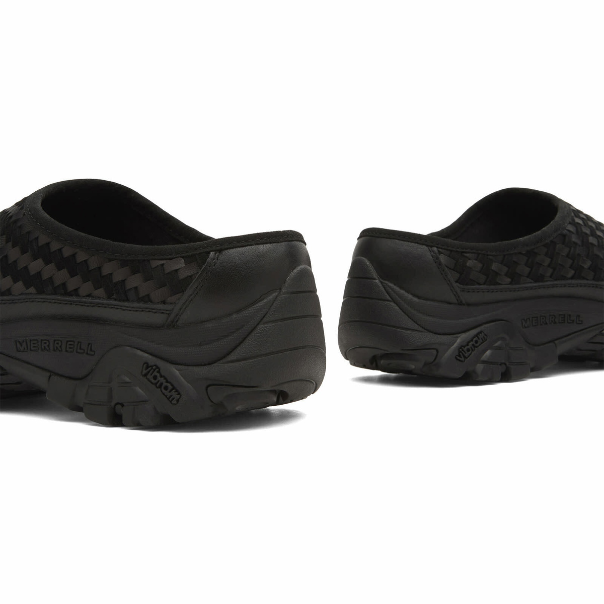 Merrell Men's 1TRL Moab Slide 2 Leather Woven SE in Black
