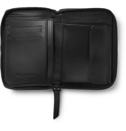 Maison Margiela - Logo-Appliquéd Leather Zip-Around Wallet - Black