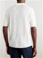 Anderson & Sheppard - Linen Polo Shirt - White