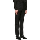 Saint Laurent Black Wool Gabardine Tailored Trousers