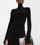 Norma Kamali Turtleneck jersey gown