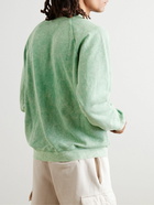 Les Tien - Garment-Dyed Cotton-Jersey Sweatshirt - Green